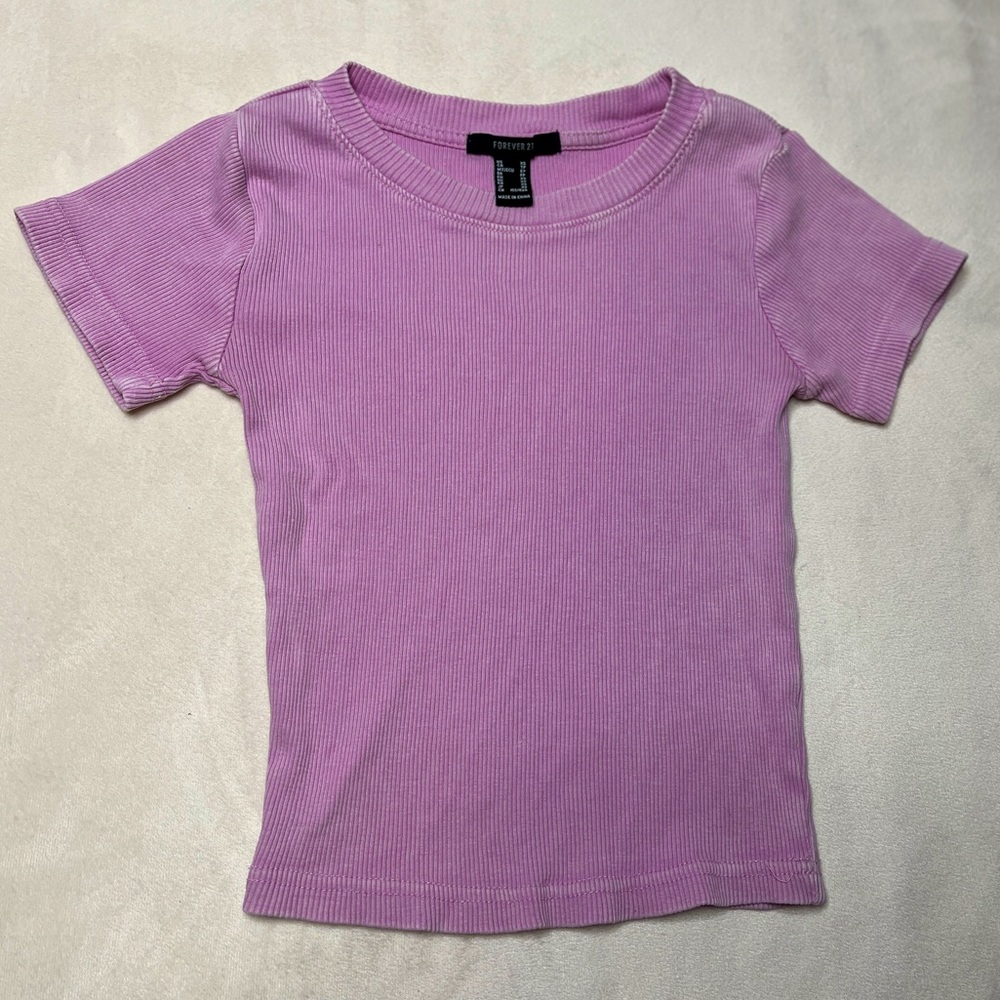 Purple distressed top